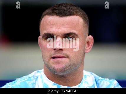 L'Anglais Ben Earl avant le match international d'automne à l'Allianz Stadium de Londres. Date de la photo : dimanche 24 novembre 2024. Banque D'Images