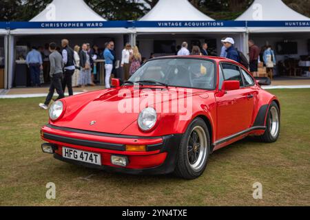 Porsche 930 Turbo 1979, exposée au salon privé concours d’Elégance organisé au Palais de Blenheim. Banque D'Images