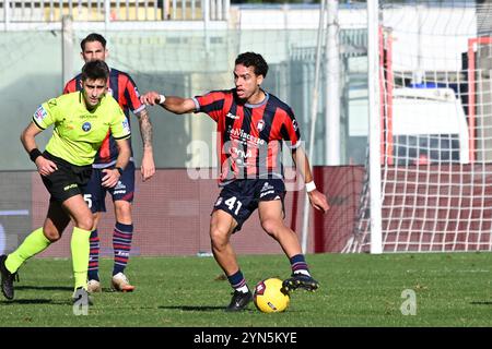 Jonathan Silva lors du FC Crotone vs Juventus Next Gen, match de football italien Serie C à Crotone, Italie, le 24 novembre 2024 Banque D'Images