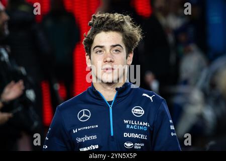 Franco Colapinto (ARG, Williams Racing #43) USA, formel 1 Weltmeisterschaft, Grand Prix von Las Vegas, Las Vegas Strip circuit, 23.11.2024 Foto : Eibner-Pressefoto/Thomas Fuessler Banque D'Images