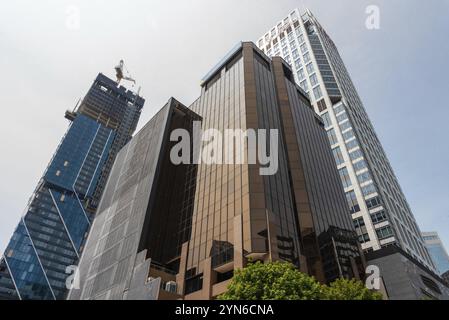 AUCKLAND, NOUVELLE-ZÉLANDE, 29 JANVIER 2023, gratte-ciel moderne dans le quartier central des affaires d'Auckland, Nouvelle-Zélande, Océanie Banque D'Images