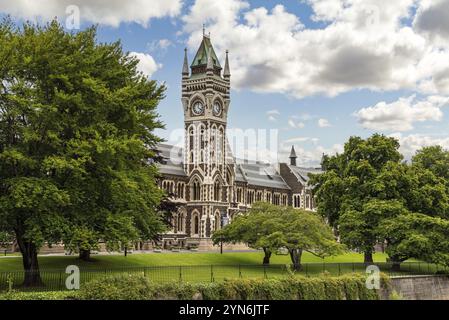 Bâtiment principal de l'Université d'Otago à Dunedin, île du Sud de la Nouvelle-Zélande Banque D'Images