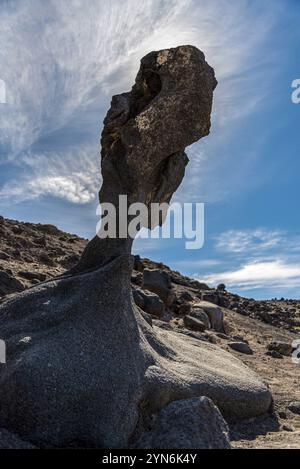 Célèbre Mushroom Rock dans la Vallée de la mort, États-Unis, Amérique du Nord Banque D'Images