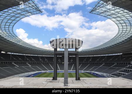 BERLIN, ALLEMAGNE, 13 MAI 20221, célèbre stade olympique de Berlin, construit pour les Jeux Olympiques de 1936, Allemagne, Europe Banque D'Images