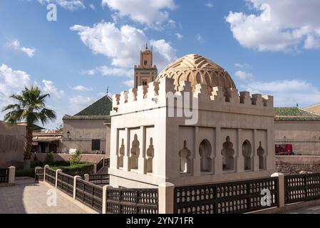 Historique Koubba el-Baadiyn à Marrakech de la période des Almoravides, Maroc, Afrique Banque D'Images