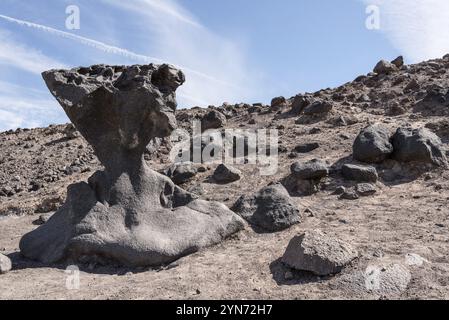 Célèbre Mushroom Rock dans la Vallée de la mort, États-Unis, Amérique du Nord Banque D'Images