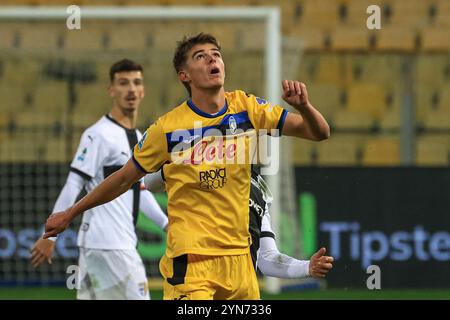 Charles de Ketelaere (Atalanta BC) pendant Parma Calcio vs Atalanta BC, match de football italien Serie A à Parme, Italie, 23 novembre 2024 Banque D'Images