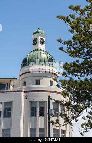 Le dôme du centre-ville de Napier, Île du Nord de la Nouvelle-Zélande Banque D'Images