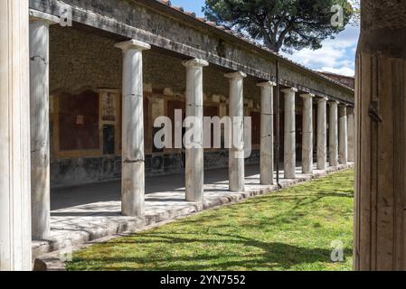 STABIA, ITALIE, 03 MAI 2022, fouilles archéologiques de la villa S. Marco à Stabia, Italie du Sud Banque D'Images