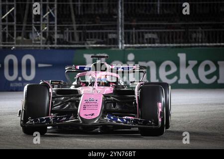 Esteban Ocon (FRA, BWT Alpine F1 Team #31) USA, formel 1 Weltmeisterschaft, Grand Prix von Las Vegas, Las Vegas Strip circuit, 23.11.2024 Foto : Eibner-Pressefoto/Thomas Fuessler Banque D'Images