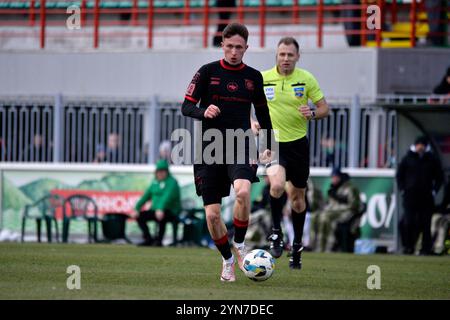 Kiev, Ukraine. 24 novembre 2024. Kiev, Ukraine 24 novembre 2024 Drambaev Oleksandr (15 Kryvbas) lors du match de premier League ukrainienne VBET entre Obolon Kyiv contre Kryvbas Kryvyi Rih - Obolon Arena à Kiev, Ukraine (KUBANOV PAVLO UKR/SPP) crédit : SPP Sport Press photo. /Alamy Live News Banque D'Images