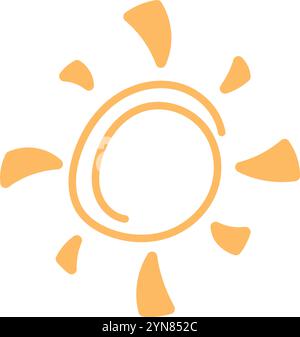 Symbole soleil pare-soleil Illustration de Vecteur