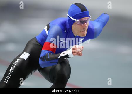 Nagano, Japon. 24 novembre 2024. Liiv Marten (est) patinage de vitesse : Coupe du monde de patinage de vitesse ISU 2024/25 Nagano 500m hommes à M-Wave à Nagano, Japon . Crédit : Naoki Morita/AFLO SPORT/Alamy Live News Banque D'Images