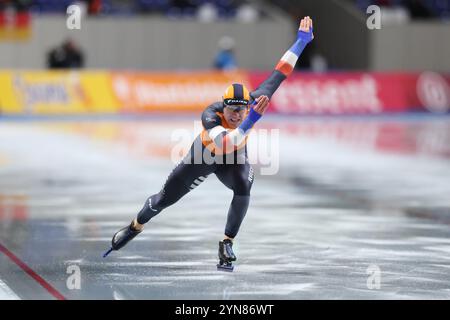 Nagano, Japon. 24 novembre 2024. Westenbroek Stefan (NED) patinage de vitesse : Coupe du monde ISU de patinage de vitesse 2024/25 Nagano 500m masculin à M-Wave à Nagano, Japon . Crédit : Naoki Morita/AFLO SPORT/Alamy Live News Banque D'Images