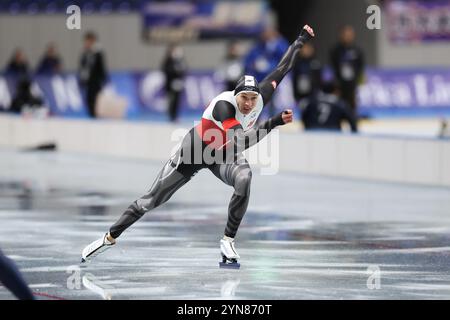 Nagano, Japon. 24 novembre 2024. Marek Kania (POL) patinage de vitesse : Coupe du monde de patinage de vitesse ISU 2024/25 Nagano 500m masculin à M-Wave à Nagano, Japon . Crédit : Naoki Morita/AFLO SPORT/Alamy Live News Banque D'Images