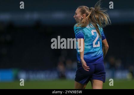 Bromley, Royaume-Uni. 24 novembre 2024. Grace Neville lors de London City Lionesses vs West Ham United en Coupe de la Ligue féminine. Banque D'Images