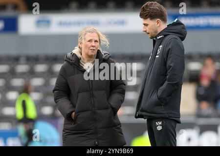 Bromley, Royaume-Uni. 24 novembre 2024. Rehanne Skinner lors de London City Lionesses vs West Ham United en Coupe de la Ligue féminine. Banque D'Images