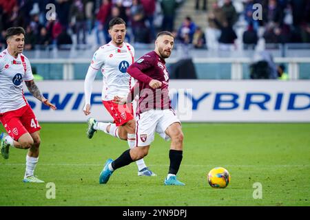 Turin, Italie. 24 novembre 2024. Nikola Vlasic (Torino FC) lors du championnat italien Serie A match de football entre Torino FC et AC Monza le 24 novembre 2024 au Stadio Olimpico Grande Torino à Turin, Italie - photo Morgese-Rossini/DPPI crédit : DPPI Media/Alamy Live News Banque D'Images