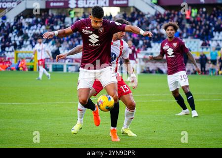 Turin, Italie. 24 novembre 2024. Adam Masina (Torino FC) lors du championnat italien Serie A match de football entre Torino FC et AC Monza le 24 novembre 2024 au Stadio Olimpico Grande Torino à Turin, Italie - photo Morgese-Rossini/DPPI crédit : DPPI Media/Alamy Live News Banque D'Images