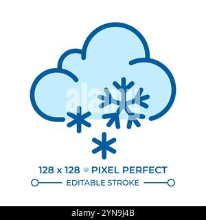 Icône de couleur RVB neige Illustration de Vecteur