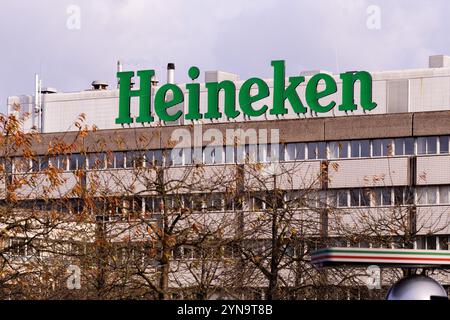 ZOETERWOUDE - Brasserie Heineken à Zoeterwoude. ANP / Hollandse Hoogte / Dirk Hol pays-bas Out - belgique Out Banque D'Images