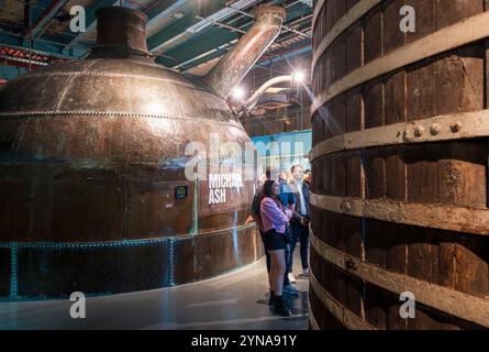 Irlande, province du Leinster, Dublin, Guiness Storehouse, musée de la brasserie Banque D'Images