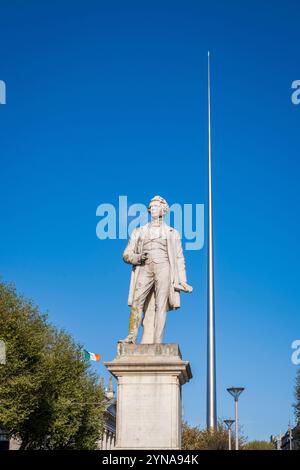 République d'Irlande, comté de Dublin, Dublin, Dublin Spire, Monument of Light par Ian Ritchie Architects sur O'Connell Stree Banque D'Images