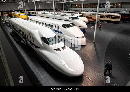 Japon, île de Honshu, Chubu, Aichi, Nagoya, le musée du chemin de fer SCMaglev et le parc ferroviaire Banque D'Images