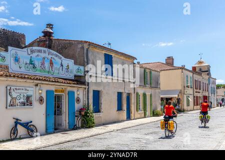 France, Charente-maritime, Saintonge, Brouage, labellisé les plus Beaux villages de France, Musée du vélo Banque D'Images