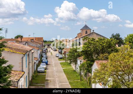 France, Charente-maritime, Saintonge, Brouage, labellisé les plus Beaux villages de France, rue au centre du village Banque D'Images