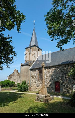 France, Ille et Vilaine, Saint Benoît des ondes, église Saint Benoît Banque D'Images