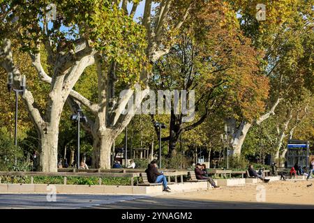 France, Gard (30), Nîmes, esplanade du général de Gaulle Banque D'Images