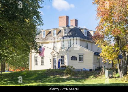 L'ancienne et historique taverne buckman sur le vert de bataille à lexington Massachusetts usa Banque D'Images