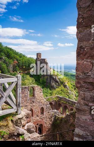 Ribeauville Château de Saint-Ulrich Banque D'Images