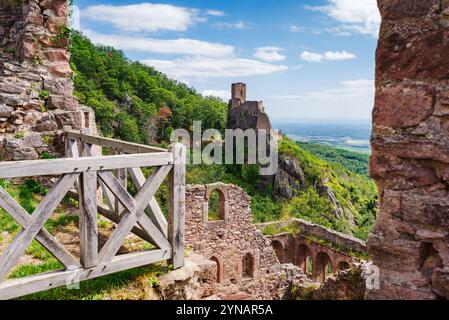 Ribeauville Château de Saint-Ulrich Banque D'Images