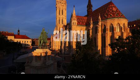 Ungarn, Budapest, Hongrie, Budapest Matthiaskirche, Kirche, château colline budapest, Fischerbastei, Sissi, die Kirche ist ein architektonisches Juwel Banque D'Images