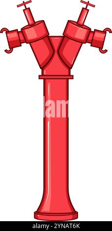 illustration vectorielle de dessin animé d'incendie de soupape Illustration de Vecteur