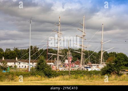 Royaume-Uni, Angleterre, Gloucestershire, Vale of Berkeley, Sharpness, quais Banque D'Images