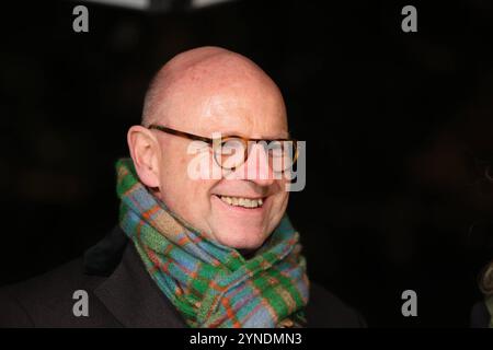 Eröffnung der Weihnachtsmärkte in Münster. Markus Lewe CDU, Oberbürgermeister der Stadt Münster. Münster, Rhénanie-du-Nord-Westphalie, DEU, Deutschland, 25.11.2024 *** ouverture des marchés de Noël à Münster Markus Lewe CDU , maire de la ville de Münster Münster, Rhénanie-du-Nord-Westphalie, DEU, Allemagne, 25 11 2024 Banque D'Images