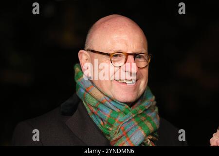 Eröffnung der Weihnachtsmärkte in Münster. Markus Lewe CDU, Oberbürgermeister der Stadt Münster. Münster, Rhénanie-du-Nord-Westphalie, DEU, Deutschland, 25.11.2024 *** ouverture des marchés de Noël à Münster Markus Lewe CDU , maire de la ville de Münster Münster, Rhénanie-du-Nord-Westphalie, DEU, Allemagne, 25 11 2024 Banque D'Images