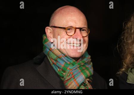 Eröffnung der Weihnachtsmärkte in Münster. Markus Lewe CDU, Oberbürgermeister der Stadt Münster. Münster, Rhénanie-du-Nord-Westphalie, DEU, Deutschland, 25.11.2024 *** ouverture des marchés de Noël à Münster Markus Lewe CDU , maire de la ville de Münster Münster, Rhénanie-du-Nord-Westphalie, DEU, Allemagne, 25 11 2024 Banque D'Images