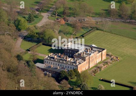 Vue aérienne de Himley Hall près de Dudley Uk Banque D'Images