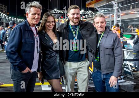 LAS VEGAS, ÉTATS-UNIS : Gordon Ramsay, chef célèbre, au Grand Prix de formule 1 de Las Vegas 2024 au Las Vegas Street circuit à Las Vegas, États-Unis. Banque D'Images