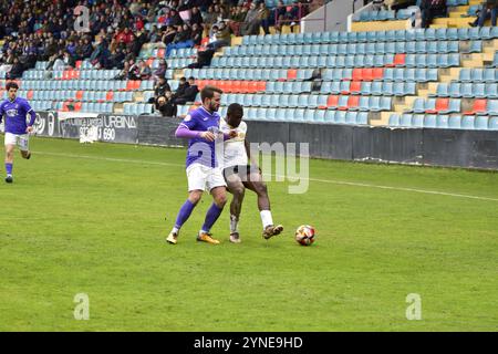 Fotografías del encuentro entre Salamanca UDS vs Becerril CF en la temporada 23/24 - Salamanca, España 12 de febrero de 2024 Banque D'Images