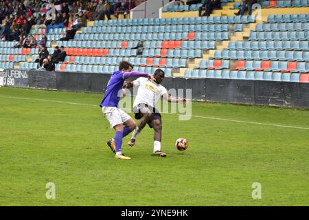 Fotografías del encuentro entre Salamanca UDS vs Becerril CF en la temporada 23/24 - Salamanca, España 12 de febrero de 2024 Banque D'Images