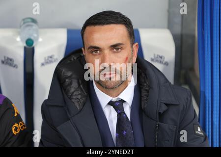 Como, Italie. 24 novembre 2024. Raffaele Palladino, entraîneur-chef de l'ACF Fiorentina de Côme, lors du match de Serie A Enilive 2024/2025 entre Côme et Fiorentina au stade Giuseppe Sinigaglia de Côme, dans le nord de l'Italie - dimanche 24 novembre 2024. Sport - Football. (Photo de Antonio Saia/LaPresse) crédit : LaPresse/Alamy Live News Banque D'Images