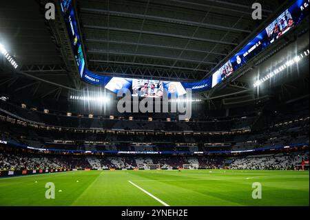 Madrid, Espagne. 26 octobre 2024. Vue générale lors du match de football de la Liga entre le Real Madrid CF et le FC Barcelone le 26 octobre 2024 au stade Santiago Bernabeu de Madrid, Espagne - photo Matthieu Mirville/DPPI crédit : DPPI Media/Alamy Live News Banque D'Images