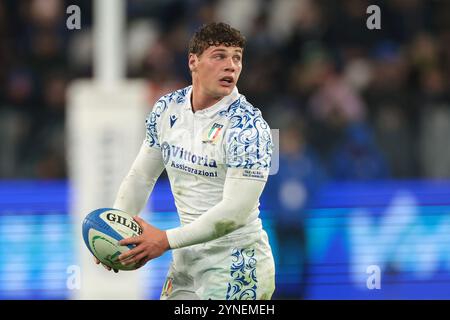 Turin, Italie. 23 novembre 2024. Alessandro Garbisi d'Italie lors du match des Autumn Nation Series au stade Allianz de Turin. Le crédit photo devrait se lire : Jonathan Moscrop/Sportimage crédit : Sportimage Ltd/Alamy Live News Banque D'Images