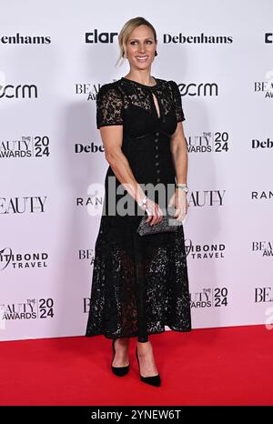 Londres, Royaume-Uni. 25 novembre 2024. Zara Tindall arrive aux Beauty Awards 2024, City Central à HAC. Crédit : Doug Peters/EMPICS/Alamy Live News Banque D'Images