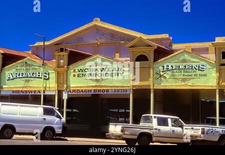 Architecture du centre commercial de la ville minière d'or, Kalgoorlie Boulder, Australie occidentale Banque D'Images